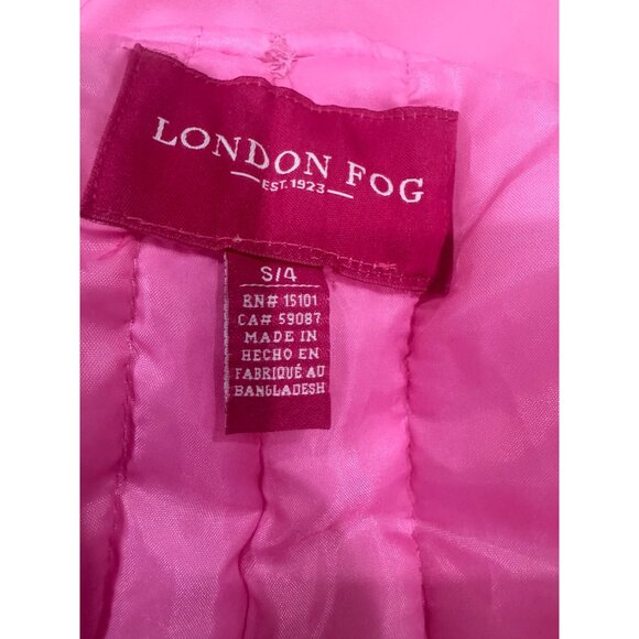 London Fog Pink Girls Snow Bib Overalls S/4 Polyester Material Winter Wear - Picture 3 of 8